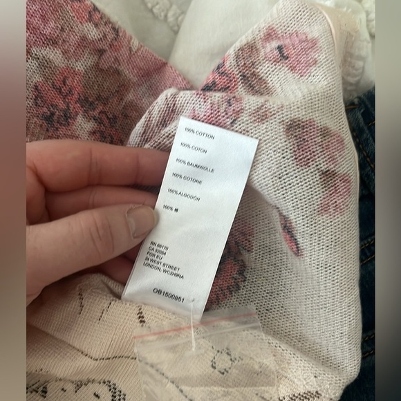 Free People A Bit Of This Shirt lace floral - Picture 12 of 14